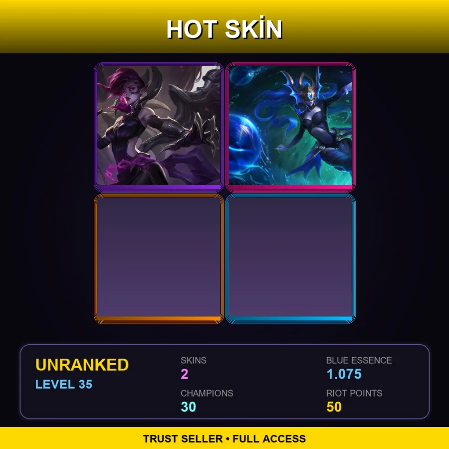 EUNE | Lv35 | Unranked | 2 Skin | 30 Champ — Atlantean Syndra