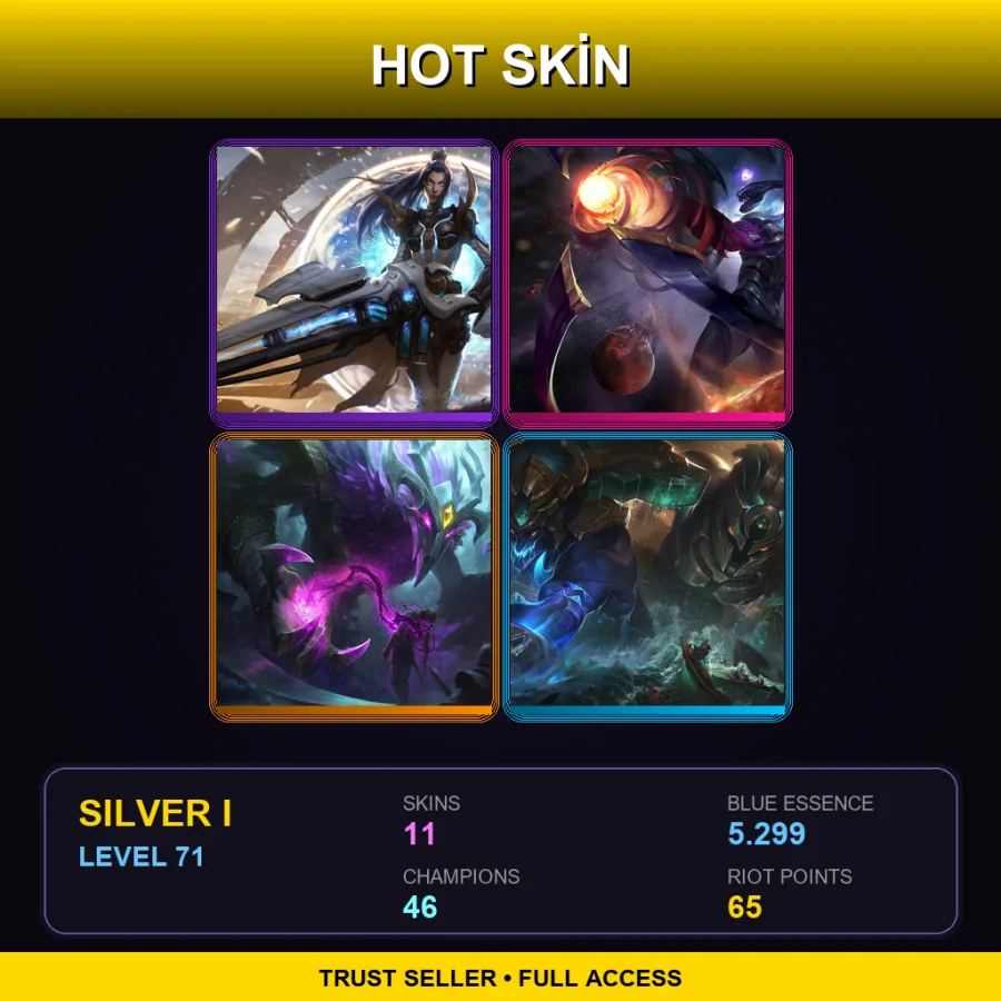 TR | Lv71 | Silver I | 11 Skin | 46 Champ