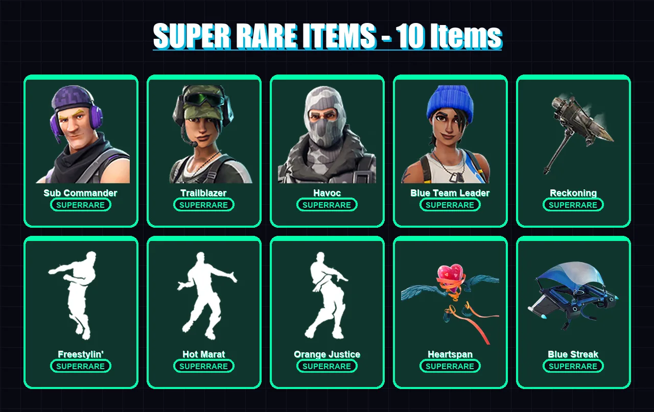 [PS4/PS5/XBOX/PC] | Sub Commander | Trailblazer | Havoc | Blue Team Leader | A.I.M. | 68 skin | 57 pickaxe | 64 emote | 66 glider | Lv921