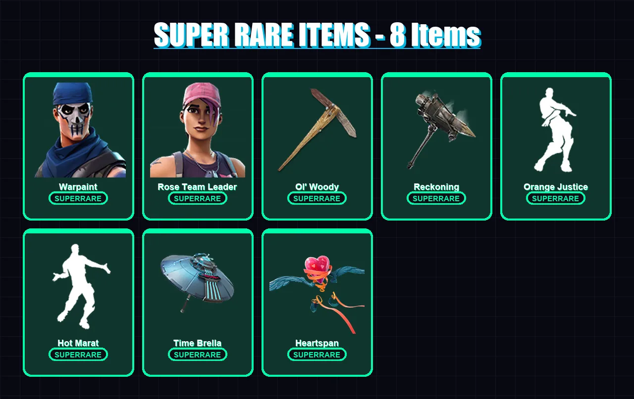 [PC/PSN] | Warpaint | Rose Team Leader | Lynx | A.I.M. | Hybrid | 62 skin | 85 pickaxe | 103 emote | 81 glider | Lv1442