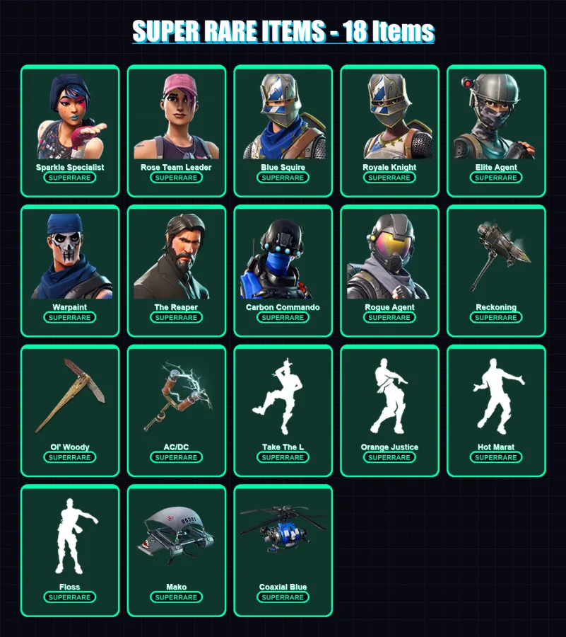 [PS4/PS5/XBOX/PC] | Sparkle Specialist | Rose Team Leader | Blue Squire | 54 skin | Lv564 — Fortnite account