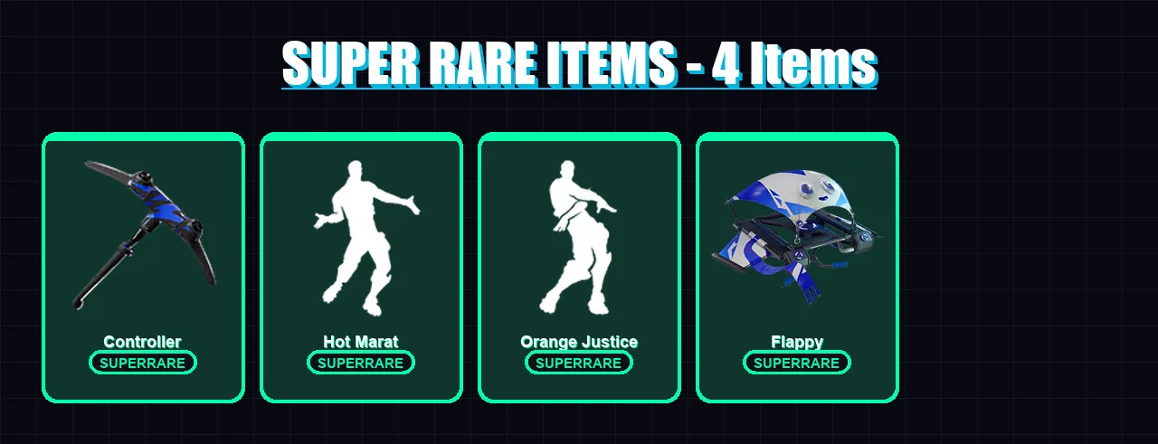 [PS4/PS5/XBOX/PC] | Blackheart | Ruin | Hybrid | Peely | Ember | 8 skin | 13 pickaxe | 28 emote | 23 glider | Lv404