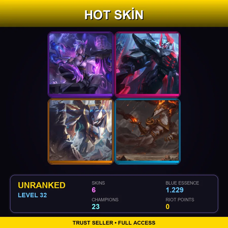 LAS | Lv32 | Unranked | 6 Skin | 23 Champ