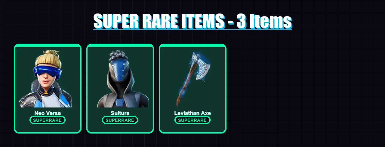 [PS4/PS5/XBOX/PC] | Neo Versa | Sultura | Valeria | Torin | Renzo the Destroyer | 164 skin | 184 pickaxe | 142 emote | 145 glider | Lv2551