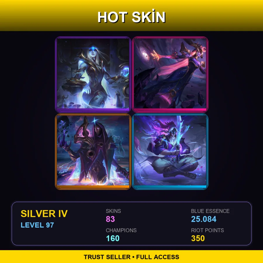 VN | Lv97 | Silver IV | 83 Skin | 160 Champ