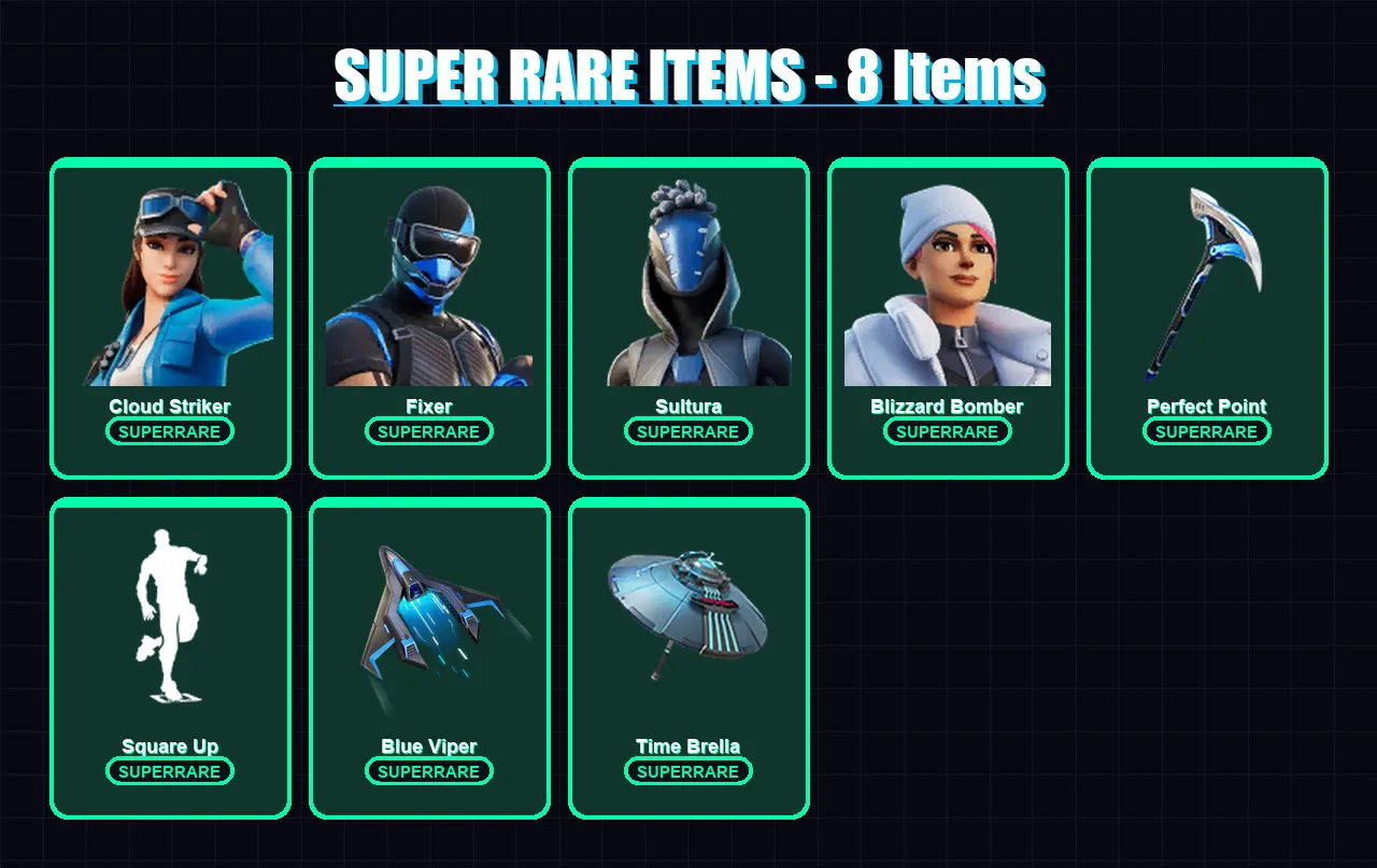 [PS4/PS5/XBOX/PC] | Cloud Striker | Fixer | Sultura | Blizzard Bomber | Torin | 37 skin | 75 pickaxe | 43 emote | 49 glider | Lv693