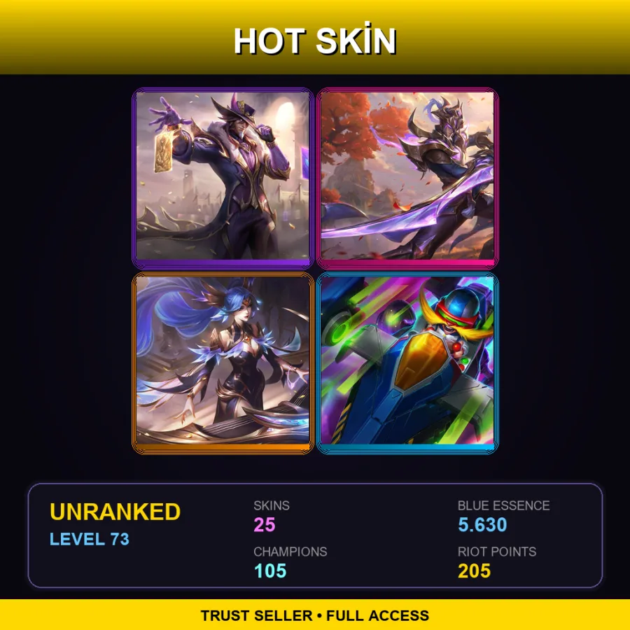 SG | Lv73 | Unranked | 25 Skin | 105 Champ — Worldbreaker Maokai