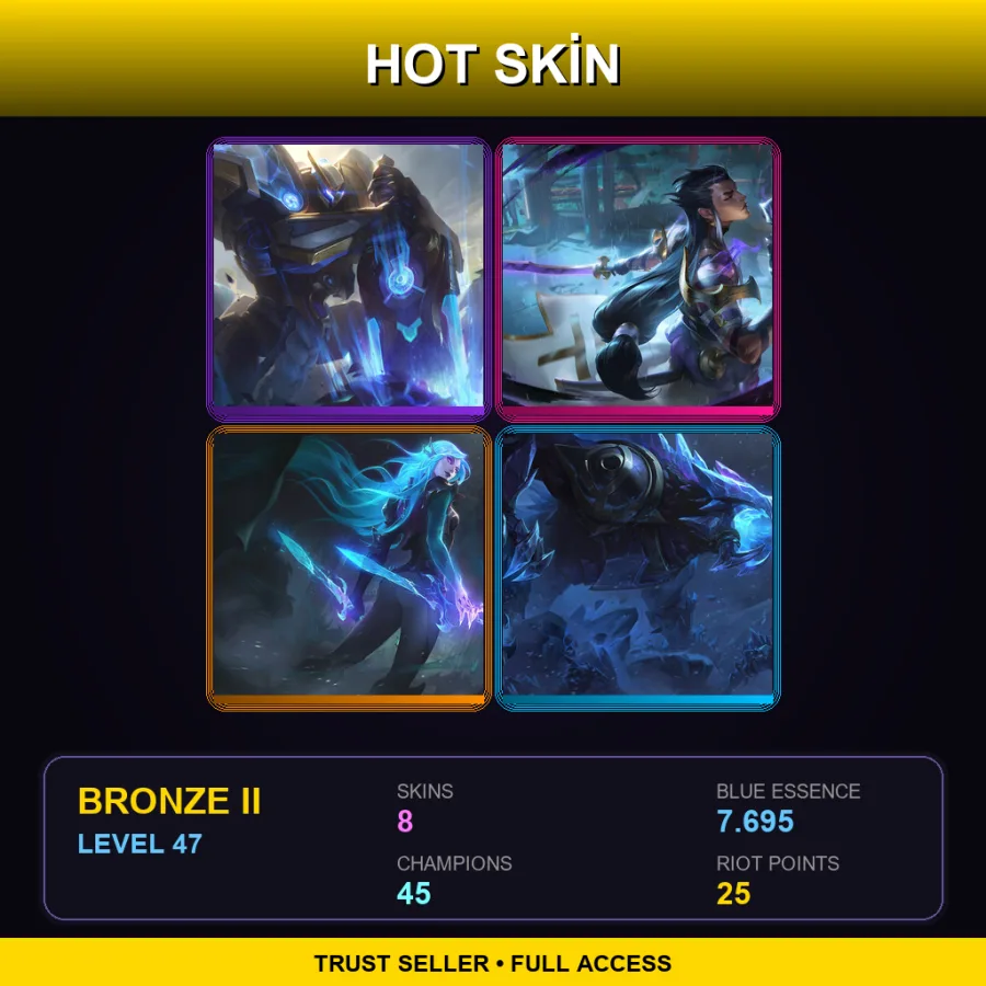 LAS | Lv47 | Bronze II | 8 Skin | 45 Champ