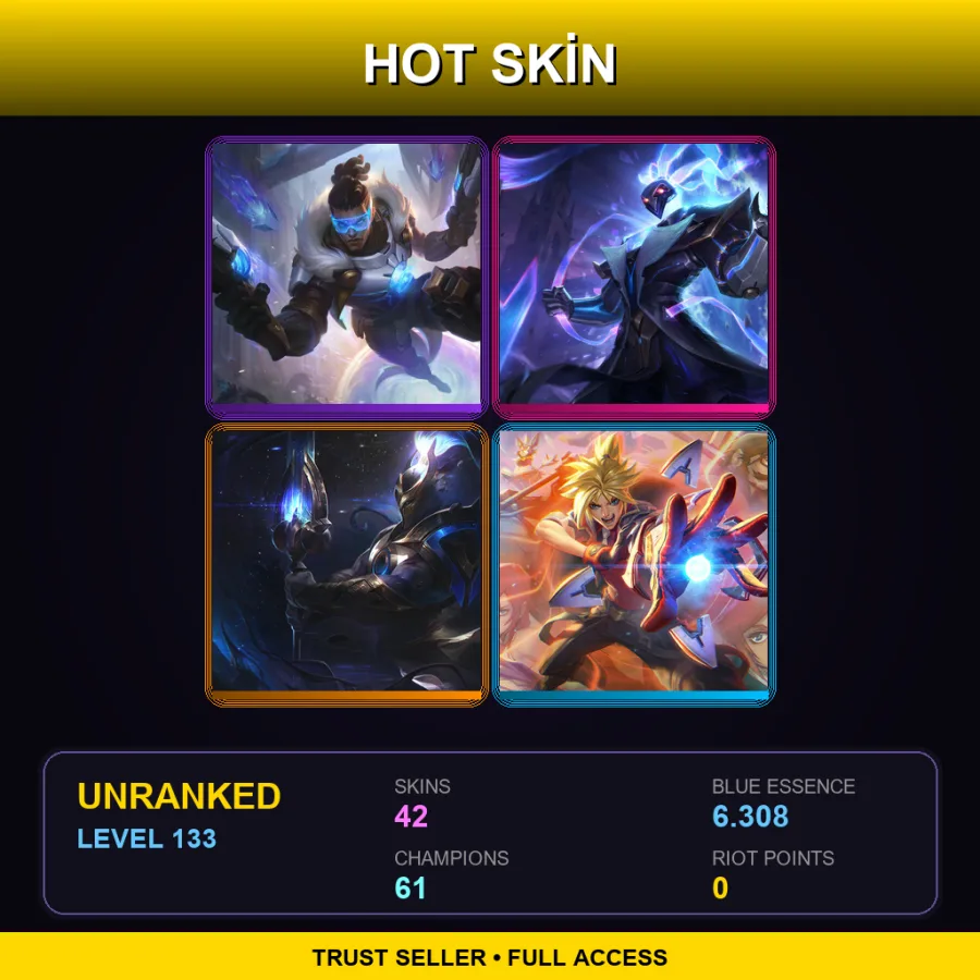 SG | Lv133 | Unranked | 42 Skin | 61 Champ — Augmented Singed