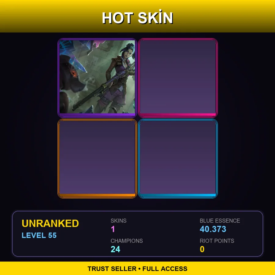 VN | Lv55 | Unranked | 1 Skin | 24 Champ — LoL account