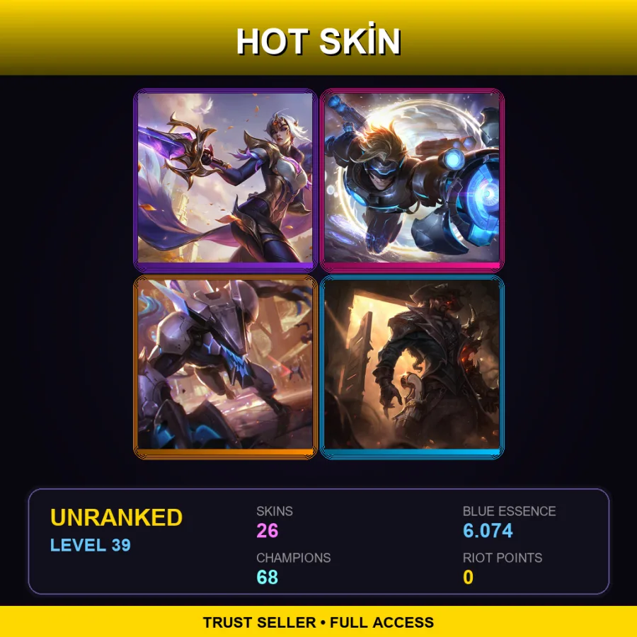 VN | Lv39 | Unranked | 26 Skin | 68 Champ