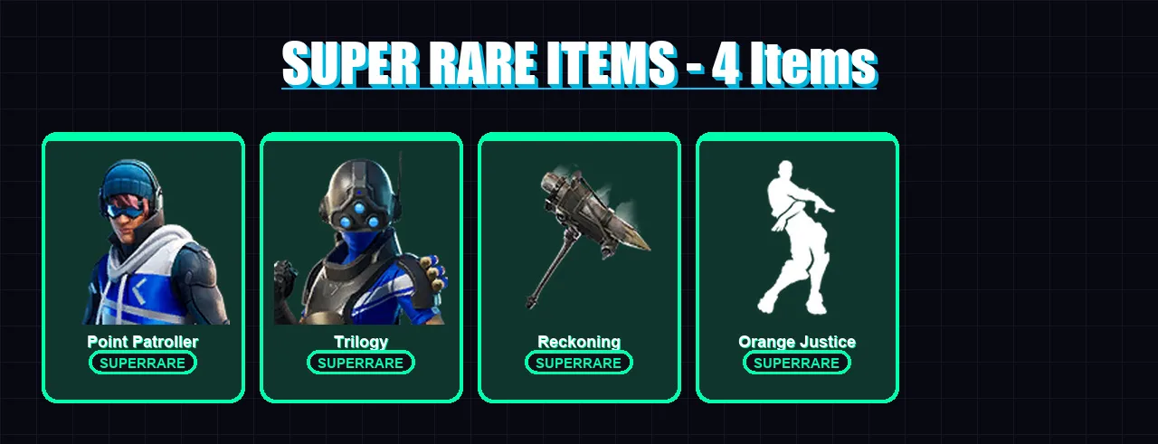 [PC/XBOX/PSN] | Point Patroller | Trilogy | Enforcer | Ragnarok | Catalyst | 49 skin | 35 pickaxe | 41 emote | 40 glider | Lv479