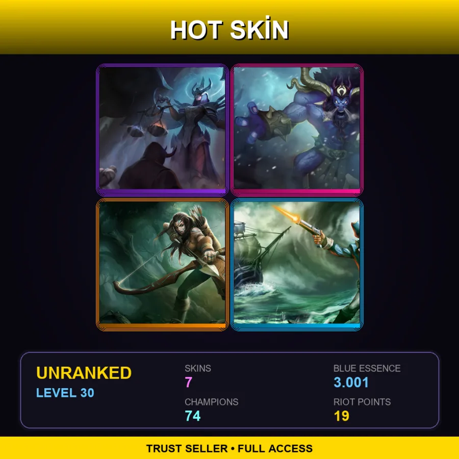 EUW | Lv30 | Unranked | 7 Skin | 74 Champ — Boneclaw Shyvana