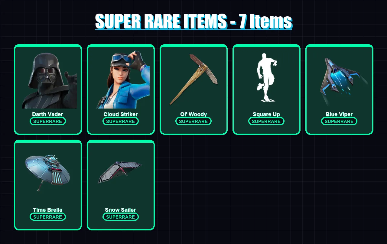 [PC] | Darth Vader | Cloud Striker | Renzo the Destroyer | Galaxy Grappler | The Imagined | 214 skin | 245 pickaxe | 188 emote | 174 glider | Lv2420