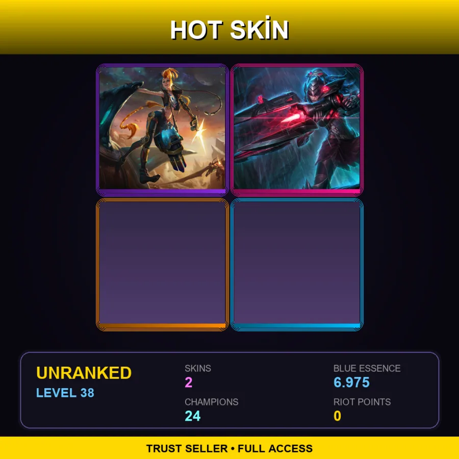 LAS | Lv38 | Unranked | 2 Skin | 24 Champ