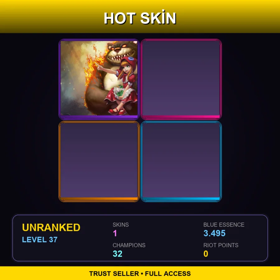 LAS | Red Riding Annie | 1 Skin | 32 Champ | Lv37