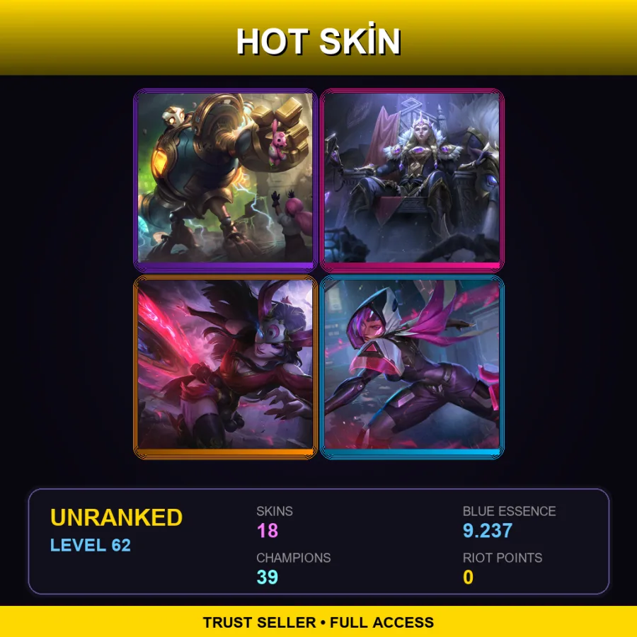 LAS | Lv62 | Unranked | 18 Skin | 39 Champ — Victorious Blitzcrank