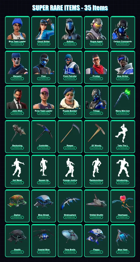 [PS4/PS5/XBOX/PC] | Blue Team Leader | Cloud Striker | Sultura | 310 skin | Lv2800