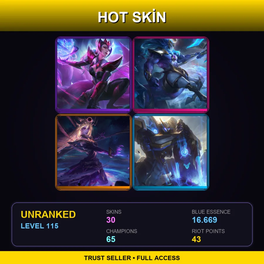 ME | Lv115 | Unranked | 30 Skin | 65 Champ — Shurima Desert Zilean