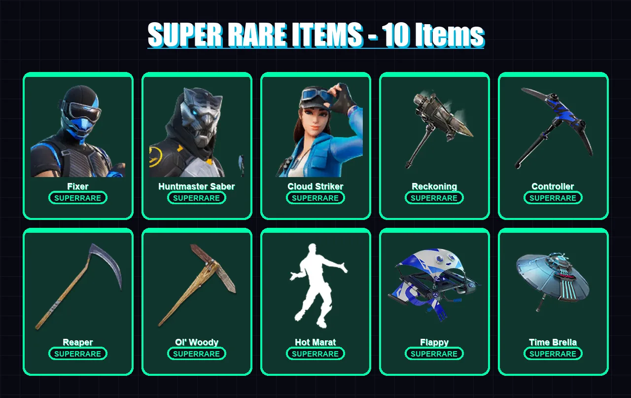 [PC] | Fixer | Huntmaster Saber | Cloud Striker | Renzo the Destroyer | The Prisoner | 138 skin | 172 pickaxe | 143 emote | 142 glider | Lv3271