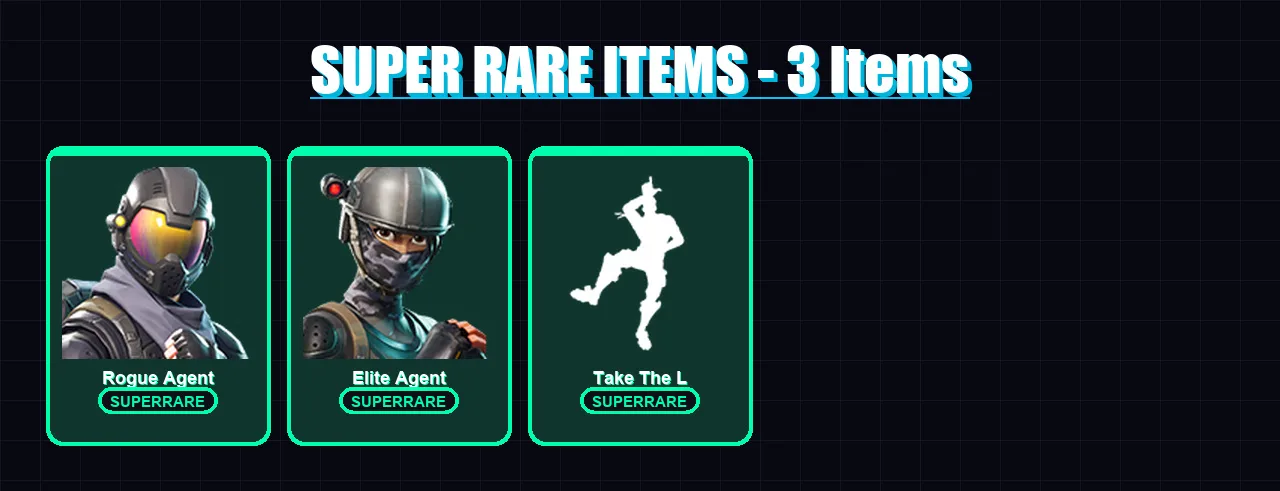 [PC/XBOX/PSN] | Rogue Agent | Elite Agent | Dark Voyager | Moonwalker | Rust Lord | 6 skin | 4 pickaxe | 5 emote | 7 glider | Lv83