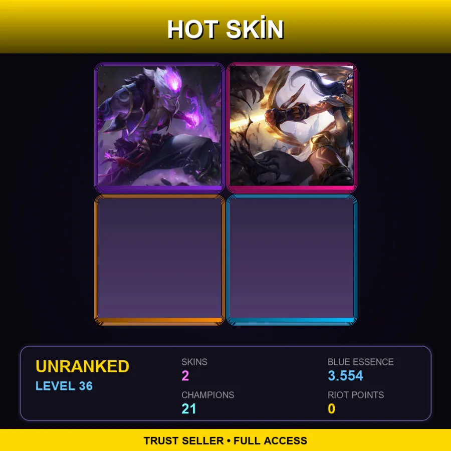 BR | Eternal Dragon Brand | Arclight Vayne | 2 Skin | 21 Champ | Lv36