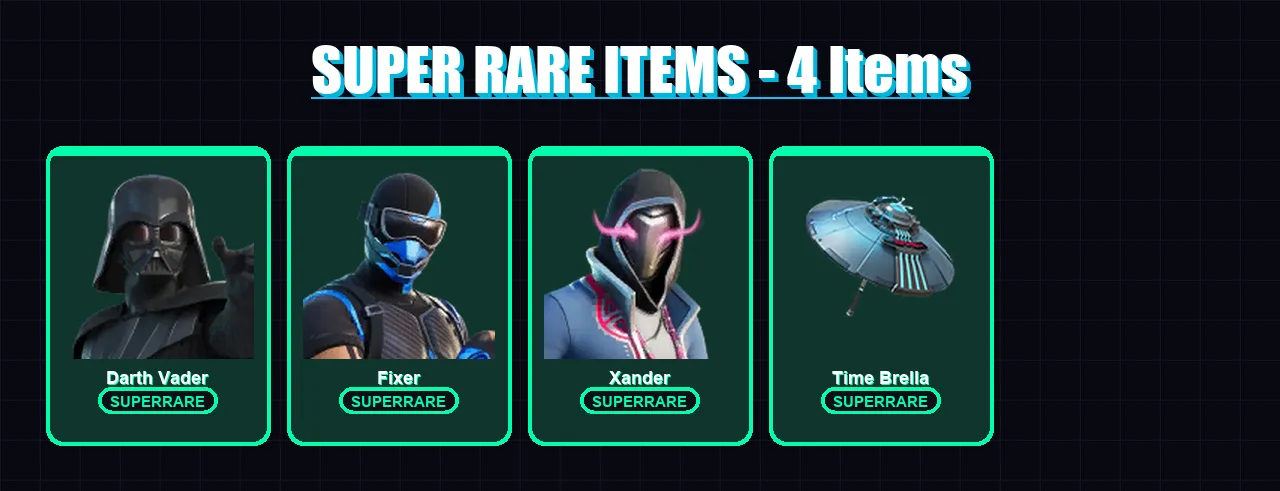 [PS4/PS5/XBOX/PC] | Darth Vader | Fixer | Xander | Nezumi | Peter Griffin | 83 skin | 100 pickaxe | 77 emote | 81 glider | Lv1112