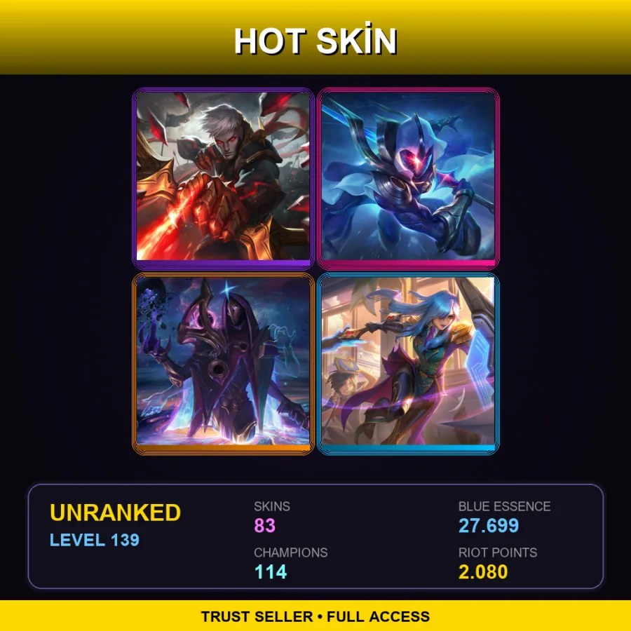BR | Lv139 | Unranked | 83 Skin | 114 Champ