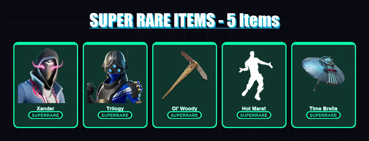 [PS4/PS5/XBOX/PC] | Xander | Trilogy | Blackheart | Joey | Spire Assassin | 83 skin | 104 pickaxe | 77 emote | 97 glider | Lv1218