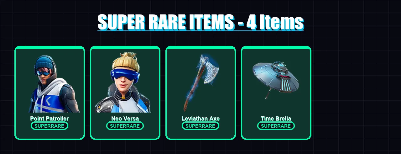 [PC] | Point Patroller | Neo Versa | The Cube Queen | Spectra Knight | Omegarok | 152 skin | 152 pickaxe | 120 emote | 95 glider | Lv1630