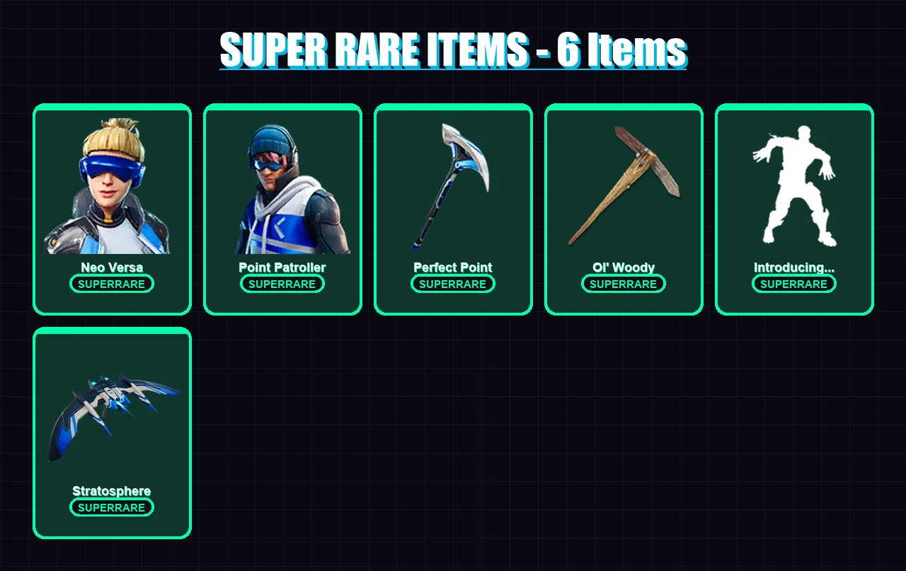 [PC/XBOX/PSN] | Neo Versa | Point Patroller | Fusion | Deadpool | Midas | 52 skin | 93 pickaxe | 70 emote | 78 glider | Lv1327