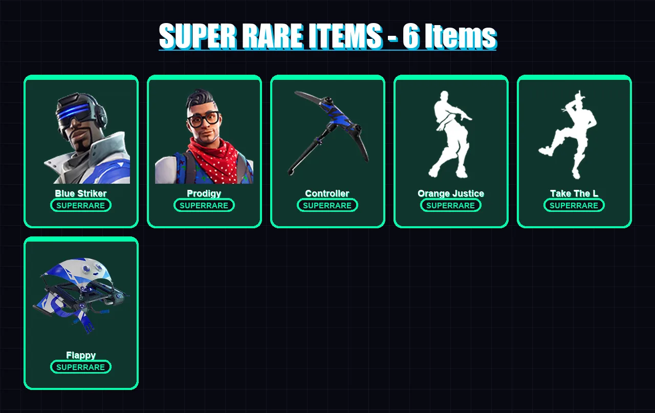 [PC/XBOX] | Blue Striker | Prodigy | Carbide | Dark Voyager | Zoey | 10 skin | 9 pickaxe | 16 emote | 11 glider | Lv197 — Fortnite account
