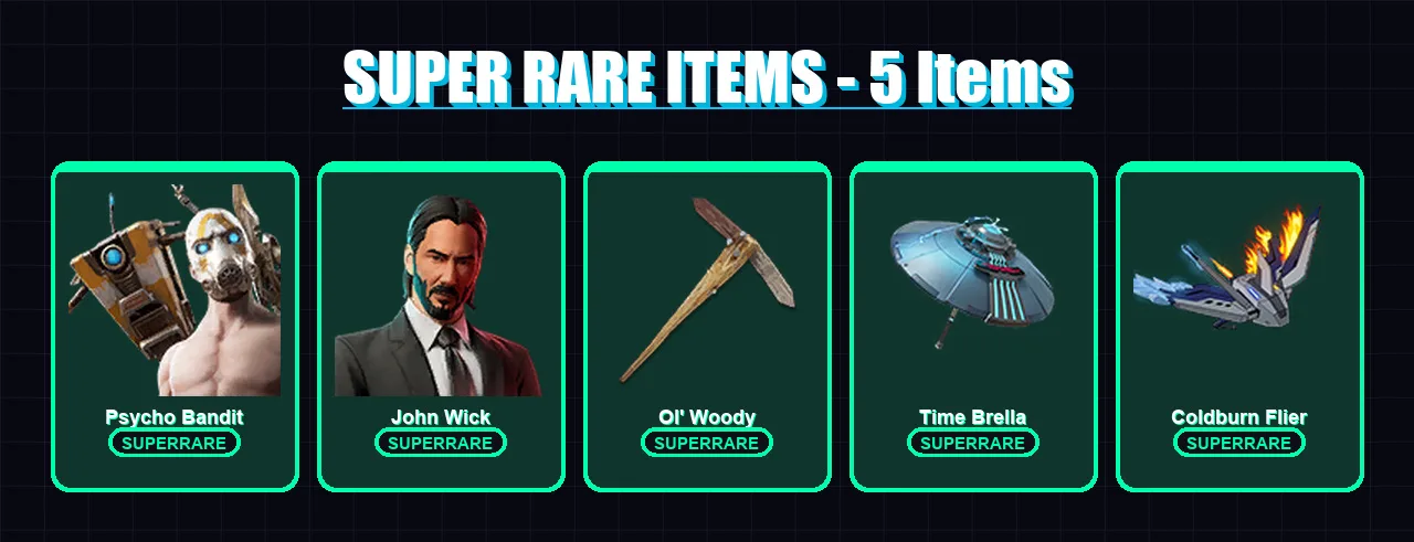 [PC] | Psycho Bandit | John Wick | Omegarok | Nezumi | Era | 324 skin | 386 pickaxe | 297 emote | 183 glider | Lv3501 — Fortnite account