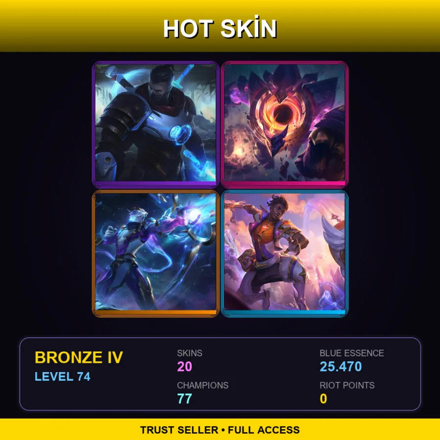 LAS | Lv74 | Bronze IV | 20 Skin | 77 Champ