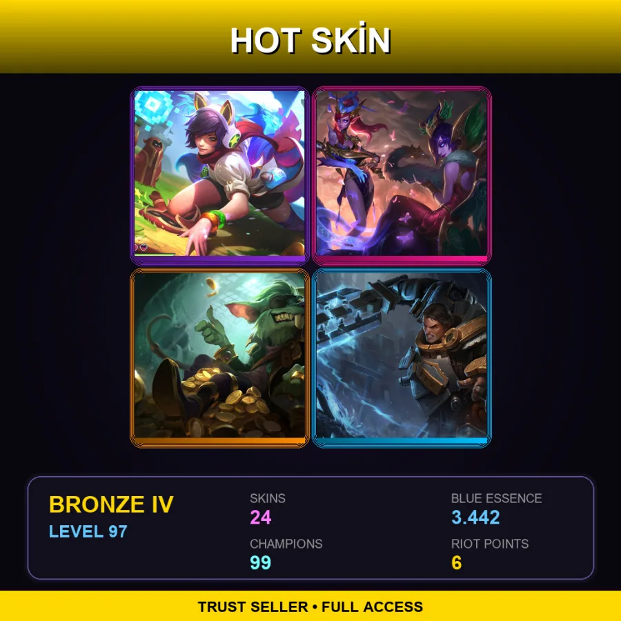 SG | Lv97 | Bronze IV | 24 Skin | 99 Champ
