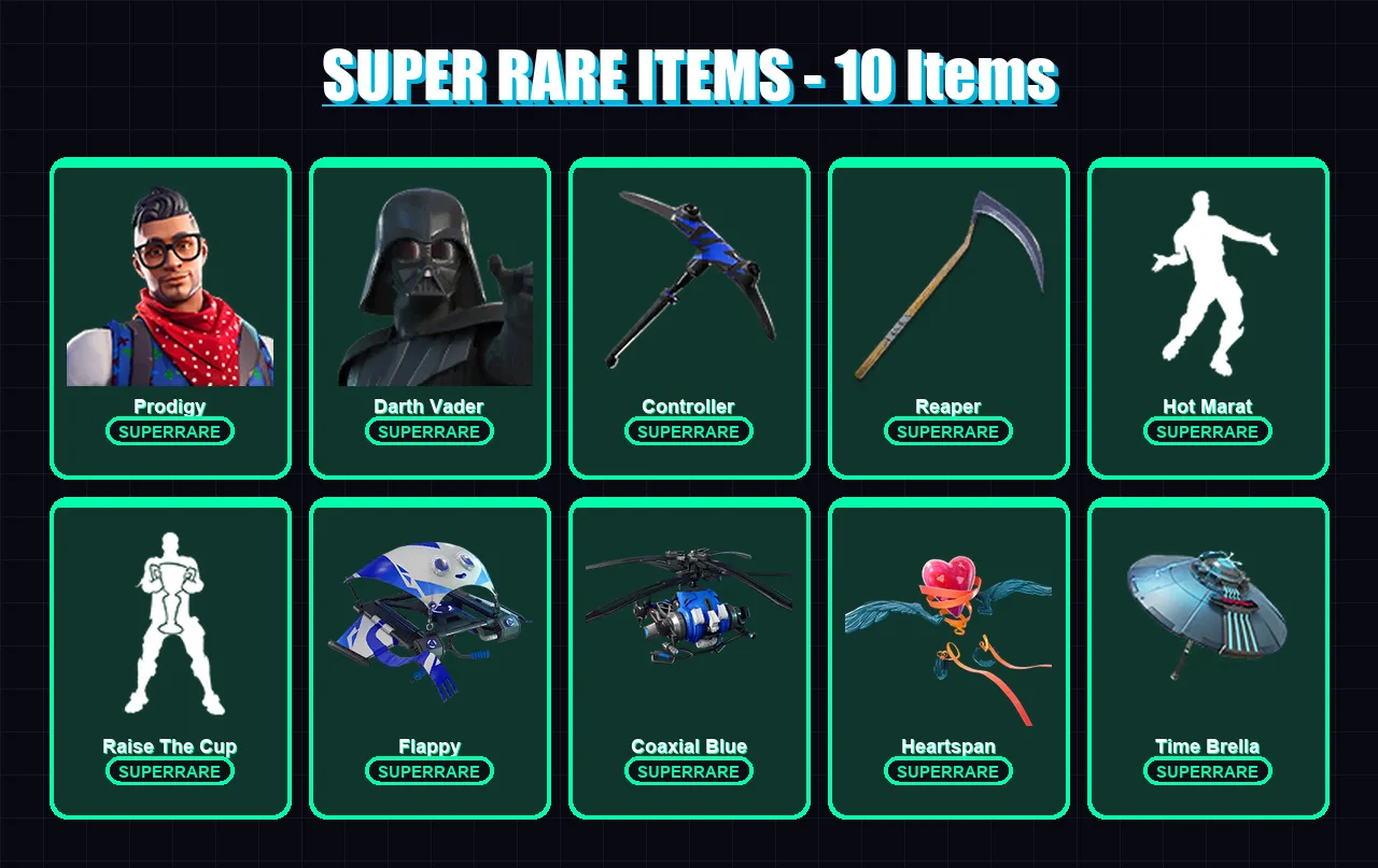 [PS4/PS5/XBOX/PC] | Prodigy | Darth Vader | Sentinel | Snap | Vi | 109 skin | 133 pickaxe | 111 emote | 115 glider | Lv2059