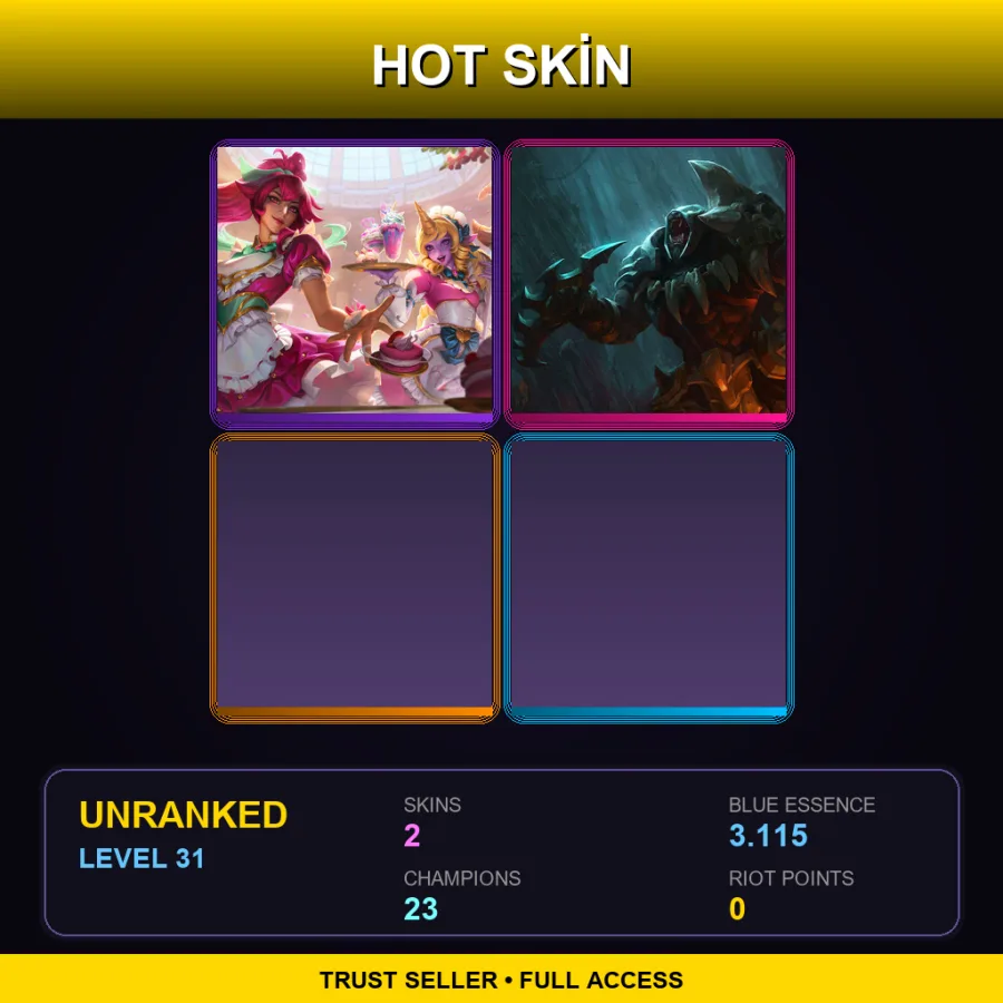 LAS | Lv31 | Unranked | 2 Skin | 23 Champ