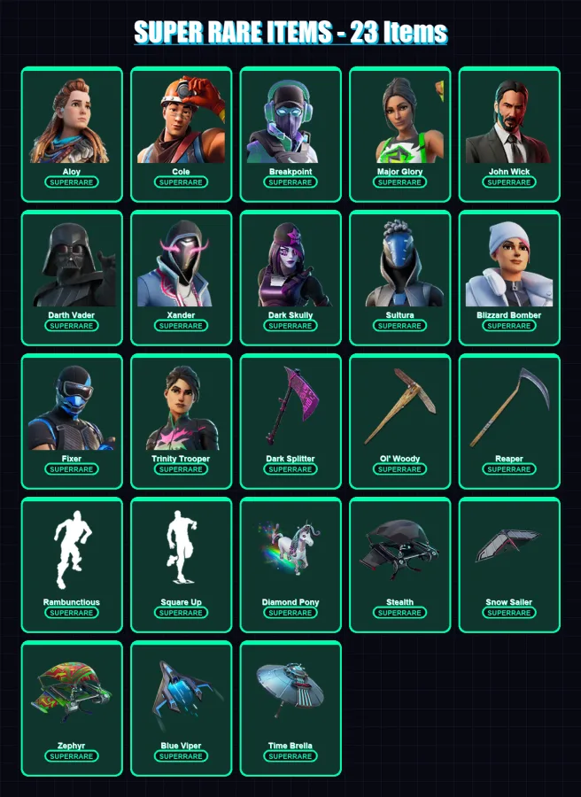 [PS4/PS5/PC] | Polo Prodigy | Stadium Hero '92 | Aloy | Cole | Breakpoint | 1088 skin | 669 pickaxe | 680 emote | 308 glider | Lv5486