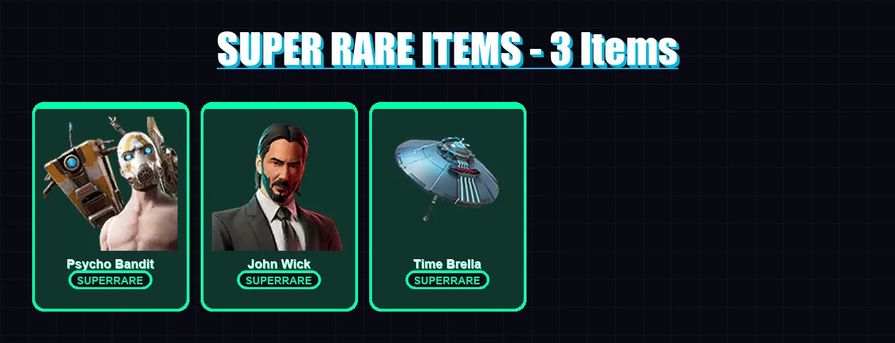 [PC/PSN] | Psycho Bandit | John Wick | Zeus | Valeria | Blaze | 135 skin | 221 pickaxe | 151 emote | 154 glider | Lv3390