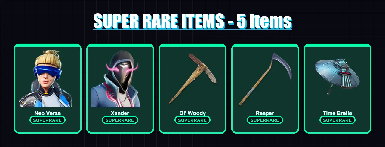 [PC] | Neo Versa | Xander | Fade | Malik | Wild Card | 421 skin | 367 pickaxe | 264 emote | 225 glider | Lv3783