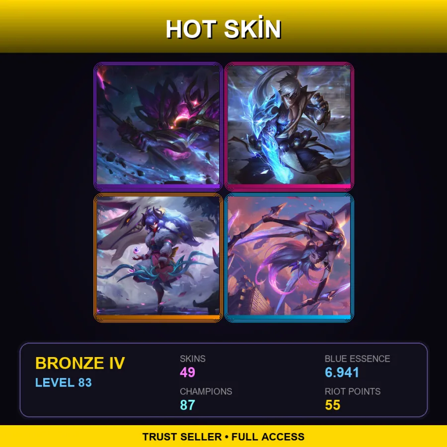 LAS | Lv83 | Bronze IV | 49 Skin | 87 Champ