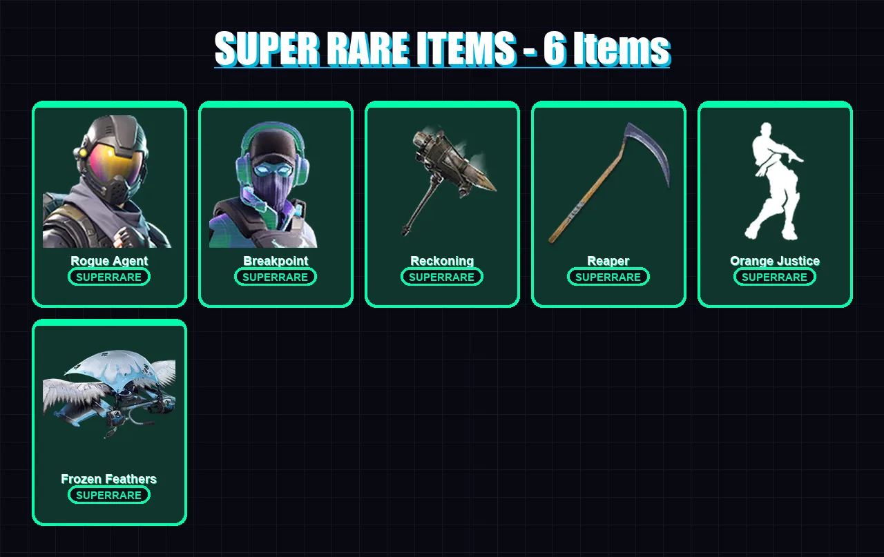 [PC/XBOX/PSN] | Rogue Agent | Breakpoint | Molten Battle Hound | Rox | Blackheart | 69 skin | 59 pickaxe | 54 emote | 55 glider | Lv470