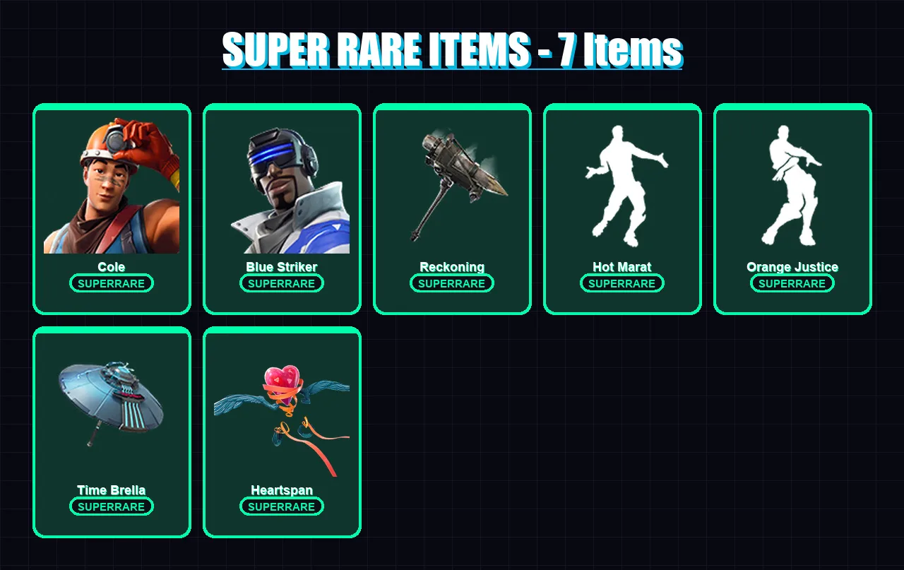 [PC/PSN] | Cole | Blue Striker | Sentinel | Peter Griffin | Hybrid | 96 skin | 93 pickaxe | 75 emote | 75 glider | Lv918