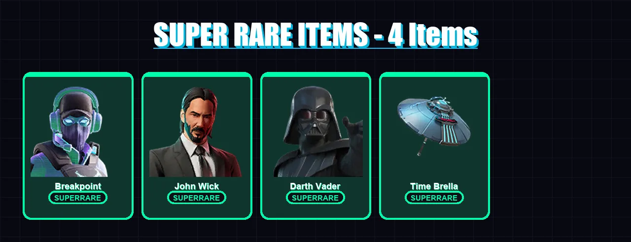 [PS4/PS5/PC] | Breakpoint | John Wick | Darth Vader | Raz | Mandalorian | 367 skin | 323 pickaxe | 166 emote | 193 glider | Lv2779