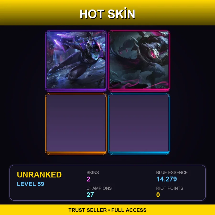 LAS | Lv59 | Unranked | 2 Skin | 27 Champ