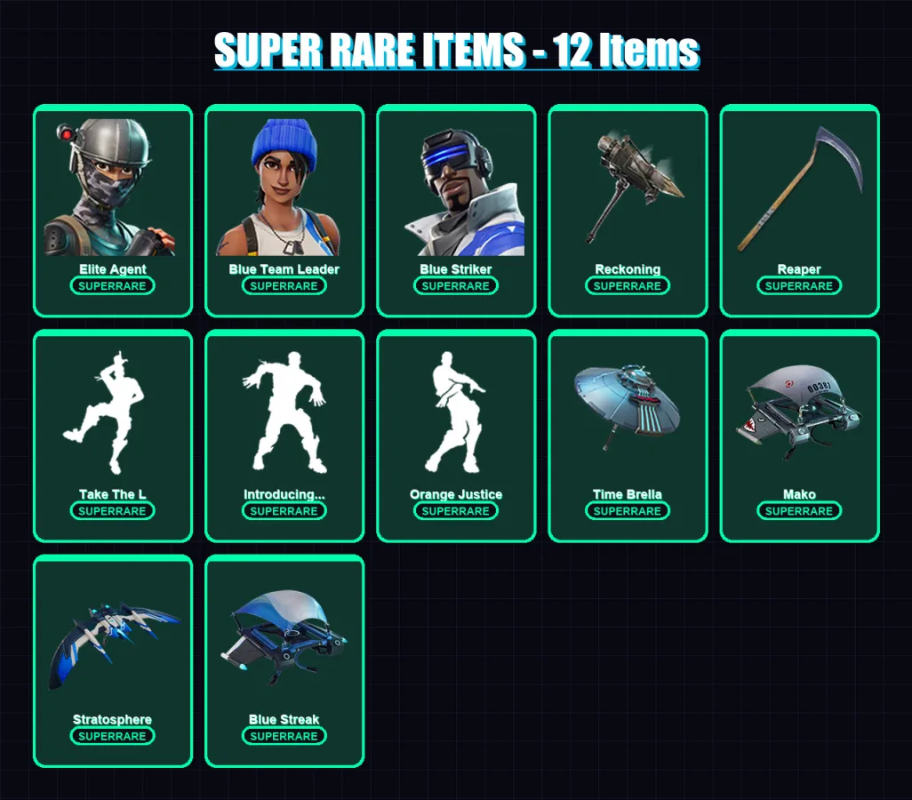 [PC/XBOX] | Elite Agent | Blue Team Leader | Blue Striker | Calamity | Rox | 88 skin | 83 pickaxe | 83 emote | 99 glider | Lv1399