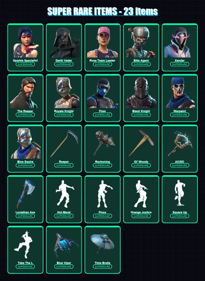 [PC/XBOX/PSN] | Sparkle Specialist | Darth Vader | Rose Team Leader | Elite Agent | Xander | 301 skin | 236 pickaxe | 223 emote | 184 glider | Lv388 — Fortnite account