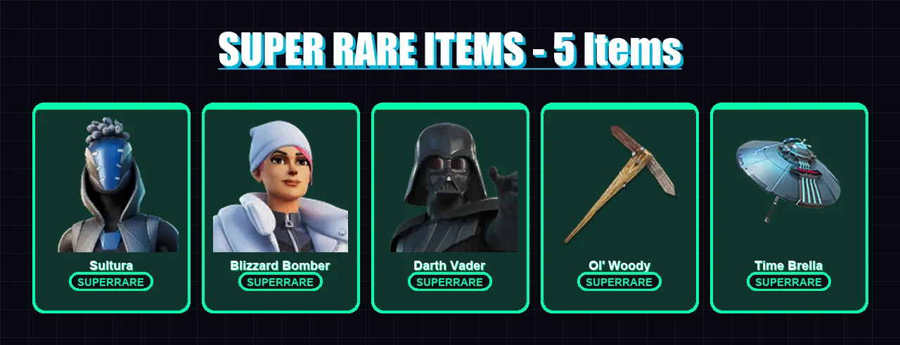 [PS4/PS5/PC] | Sultura | Blizzard Bomber | Darth Vader | Snap | Galaxy Grappler | 236 skin | 252 pickaxe | 192 emote | 169 glider | Lv2530