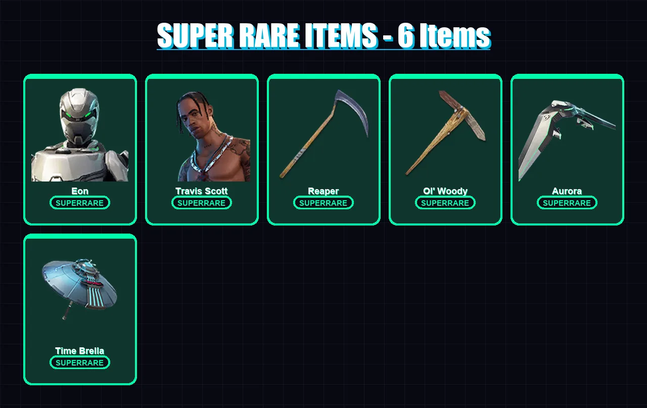 [PC/XBOX/PSN] | Eon | Travis Scott | Mandalorian | Midas | Ronin | 149 skin | 184 pickaxe | 135 emote | 148 glider | Lv1850