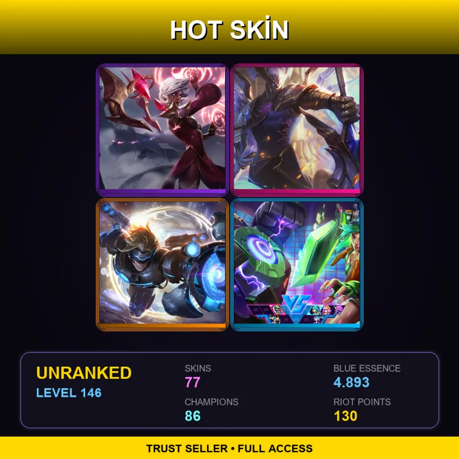 LAN | Lv146 | Unranked | 77 Skin | 86 Champ — Elderwood Azir